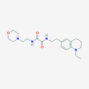 molecular formula C21H32N4O3 B2591165 N1-(2-(1-ethyl-1,2,3,4-tetrahydroquinolin-6-yl)ethyl)-N2-(2-morpholinoethyl)oxalamide CAS No. 955774-30-8