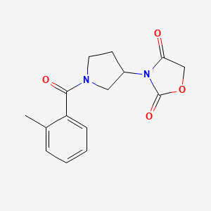 3-(1-(2-Methylbenzoyl)pyrrolidin-3-yl)oxazolidine-2,4-dione