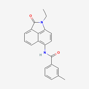 molecular formula C21H18N2O2 B2591235 N-(1-ethyl-2-oxo-1,2-dihydrobenzo[cd]indol-6-yl)-3-methylbenzamide CAS No. 314053-38-8