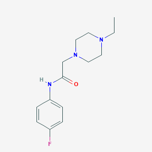 molecular formula C14H20FN3O B259124 2-(4-ethylpiperazin-1-yl)-N-(4-fluorophenyl)acetamide 