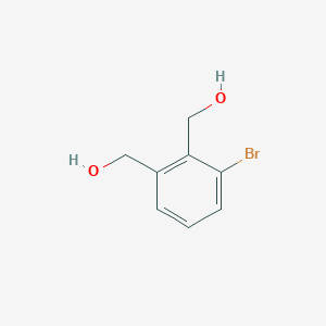molecular formula C8H9BrO2 B2591267 (3-Bromo-1,2-phenylene)dimethanol CAS No. 859782-34-6
