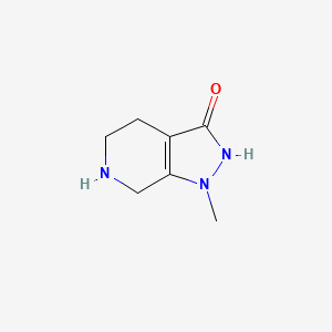 1-methyl-1H,4H,5H,6H,7H-pyrazolo[3,4-c]pyridin-3-ol