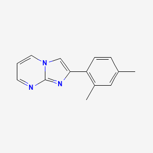 molecular formula C14H13N3 B2591279 2-(2,4-Dimethylphenyl)imidazo[1,2-a]pyrimidine CAS No. 881040-42-2
