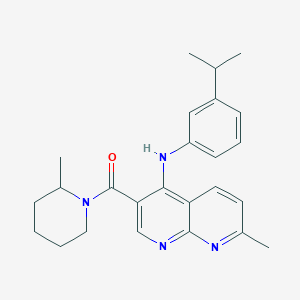 N-[(5-methyl-2-furyl)methyl]-3-(2-phenylimidazo[1,2-a]pyridin-3-yl)propanamide