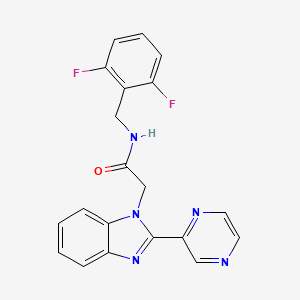 N-(2,6-difluorobenzyl)-2-(2-(pyrazin-2-yl)-1H-benzo[d]imidazol-1-yl)acetamide