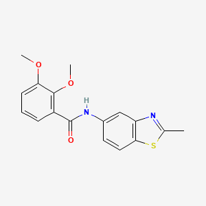 molecular formula C17H16N2O3S B2591397 2,3-dimethoxy-N-(2-methylbenzo[d]thiazol-5-yl)benzamide CAS No. 896010-58-5