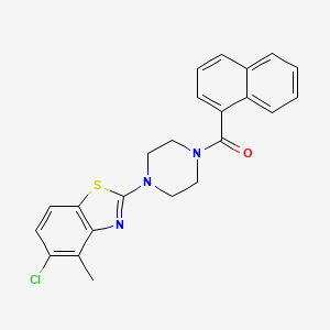 molecular formula C23H20ClN3OS B2591409 (4-(5-Chloro-4-methylbenzo[d]thiazol-2-yl)piperazin-1-yl)(naphthalen-1-yl)methanone CAS No. 922636-22-4
