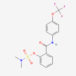 [2-[[4-(trifluoromethoxy)phenyl]carbamoyl]phenyl] N,N-dimethylsulfamate
