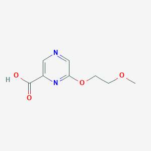 molecular formula C8H10N2O4 B2591413 Acide 6-(2-méthoxyéthoxy)pyrazine-2-carboxylique CAS No. 1514792-98-3