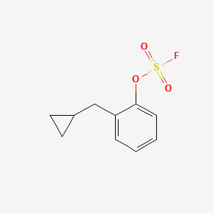 molecular formula C10H11FO3S B2591414 1-(环丙基甲基)-2-氟磺酰氧基苯 CAS No. 2411221-74-2