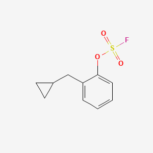 molecular formula C10H11FO3S B2591414 1-(Cyclopropylméthyl)-2-fluorosulfonyloxybenzène CAS No. 2411221-74-2