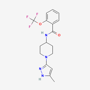 N-(1-(5-methyl-1H-pyrazol-3-yl)piperidin-4-yl)-2-(trifluoromethoxy)benzamide