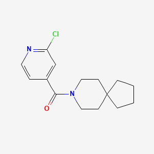 molecular formula C15H19ClN2O B2591451 8-(2-Chloropyridine-4-carbonyl)-8-azaspiro[4.5]decane CAS No. 1284759-32-5