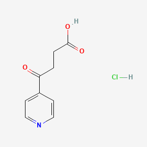 molecular formula C9H10ClNO3 B2591482 4-Oxo-4-(pyridin-4-yl)butanoic acid hydrochloride CAS No. 860449-61-2