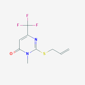 2-(allylsulfanyl)-3-methyl-6-(trifluoromethyl)-4(3H)-pyrimidinone