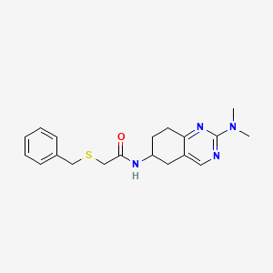 2-(benzylsulfanyl)-N-[2-(dimethylamino)-5,6,7,8-tetrahydroquinazolin-6-yl]acetamide