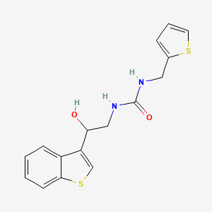 1-(2-(Benzo[b]thiophen-3-yl)-2-hydroxyethyl)-3-(thiophen-2-ylmethyl)urea