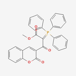 molecular formula C31H23O5P B2591502 methyl 3-oxo-3-(2-oxo-2H-chromen-3-yl)-2-(triphenylphosphoranylidene)propanoate CAS No. 405905-21-7