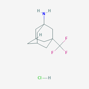 molecular formula C11H17ClF3N B2591514 3-(Trifluoromethyl)adamantan-1-amine hydrochloride CAS No. 1171704-13-4