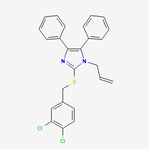molecular formula C25H20Cl2N2S B2591519 1-allyl-2-[(3,4-dichlorobenzyl)sulfanyl]-4,5-diphenyl-1H-imidazole CAS No. 339277-06-4