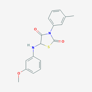 molecular formula C17H16N2O3S B259152 5-(3-Methoxy-phenylamino)-3-m-tolyl-thiazolidine-2,4-dione 