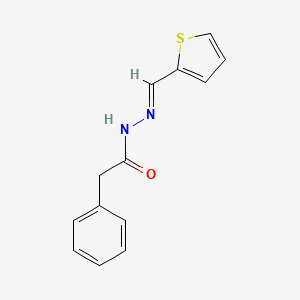molecular formula C13H12N2OS B2591529 2-phenyl-N'-(2-thienylmethylene)acetohydrazide CAS No. 113875-04-0