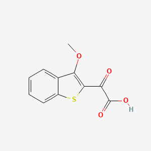 molecular formula C11H8O4S B2591538 2-(3-Methoxy-1-benzothiophen-2-yl)-2-oxoacetic acid CAS No. 2567503-15-3