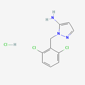 1-[(2,6-dichlorophenyl)methyl]-1H-pyrazol-5-amine hydrochloride