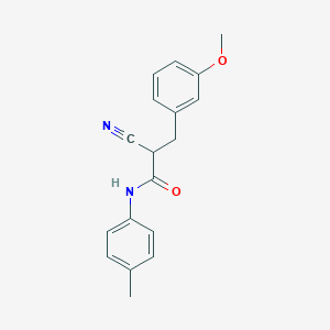 molecular formula C18H18N2O2 B2591550 2-氰基-3-(3-甲氧基苯基)-N-(4-甲基苯基)丙酰胺 CAS No. 1260633-08-6