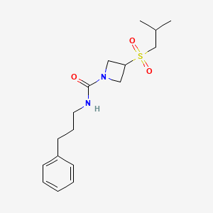 3-(isobutylsulfonyl)-N-(3-phenylpropyl)azetidine-1-carboxamide