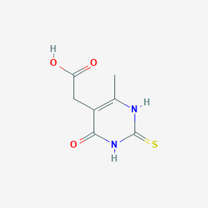 (2-Mercapto-4-methyl-6-oxo-1,6-dihydropyrimidin-5-yl)acetic acid