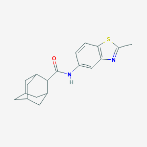 molecular formula C19H22N2OS B259156 N-(2-methyl-1,3-benzothiazol-5-yl)-2-adamantanecarboxamide 