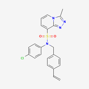 N-(4-chlorophenyl)-3-methyl-N-(4-vinylbenzyl)[1,2,4]triazolo[4,3-a]pyridine-8-sulfonamide