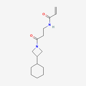N-[3-(3-Cyclohexylazetidin-1-yl)-3-oxopropyl]prop-2-enamide