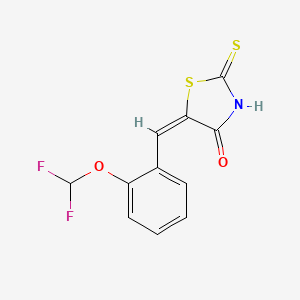 (E)-5-(2-(difluoromethoxy)benzylidene)-2-thioxothiazolidin-4-one