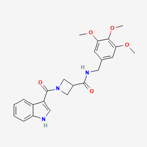 1-(1H-indole-3-carbonyl)-N-(3,4,5-trimethoxybenzyl)azetidine-3-carboxamide
