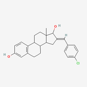(E)-16-(4-chlorobenzylidene)-13-methyl-7,8,9,11,12,13,14,15,16,17-decahydro-6H-cyclopenta[a]phenanthrene-3,17-diol