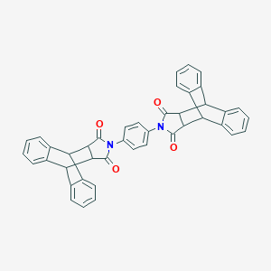 [13,13'-(1,4-Phenylene)bis[9,10,11,12,14,15-hexahydro-9,10-[3,4]-endo-[1H]pyrroloanthracene]]-12,12',14,14'-tetrone
