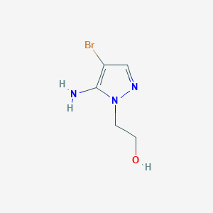 molecular formula C5H8BrN3O B2591600 2-(5-amino-4-bromo-1H-pyrazol-1-yl)ethan-1-ol CAS No. 1517022-05-7