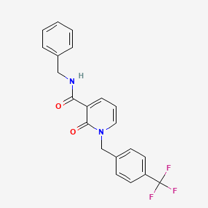 N-Benzyl-2-oxo-1-(4-(trifluoromethyl)benzyl)-1,2-dihydro-3-pyridinecarboxamide