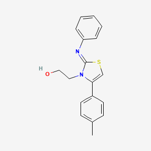 (Z)-2-(2-(phenylimino)-4-(p-tolyl)thiazol-3(2H)-yl)ethanol