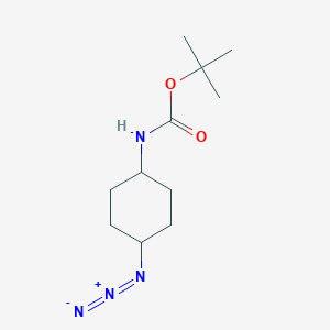 molecular formula C11H20N4O2 B2591635 叔丁基(顺式-4-叠氮基环己基)氨基甲酸酯 CAS No. 247568-84-9