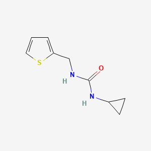 molecular formula C9H12N2OS B2591639 1-Cyclopropyl-3-(thiophen-2-ylmethyl)urea CAS No. 1600333-30-9