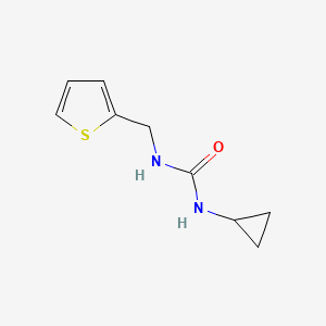 molecular formula C9H12N2OS B2591639 1-环丙基-3-(噻吩-2-基甲基)脲 CAS No. 1600333-30-9