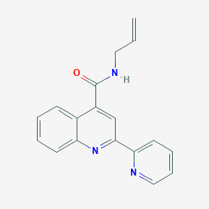 molecular formula C18H15N3O B2591648 N-(prop-2-en-1-yl)-2-(pyridin-2-yl)quinoline-4-carboxamide CAS No. 879918-73-7