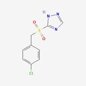 3-[(4-chlorobenzyl)sulfonyl]-4H-1,2,4-triazole