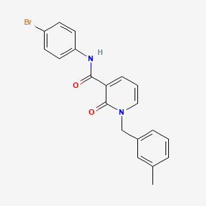 molecular formula C20H17BrN2O2 B2591667 N-(4-bromophenyl)-1-(3-methylbenzyl)-2-oxo-1,2-dihydropyridine-3-carboxamide CAS No. 946355-93-7