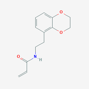 molecular formula C13H15NO3 B2591676 N-[2-(2,3-Dihydro-1,4-benzodioxin-5-yl)ethyl]prop-2-enamide CAS No. 2361639-03-2