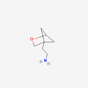 molecular formula C7H13NO B2591690 2-(2-Oxabicyclo[2.1.1]hexan-4-yl)ethanamine CAS No. 2470435-09-5