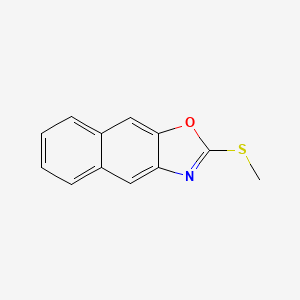 molecular formula C12H9NOS B2591693 2-Methylsulfanylbenzo[f][1,3]benzoxazole CAS No. 1126637-58-8